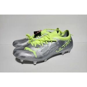 Puma ULTRA 1.4 FG/AG Silver Green Soccer Cleats shoes 106723-01 Women's 7 NEW